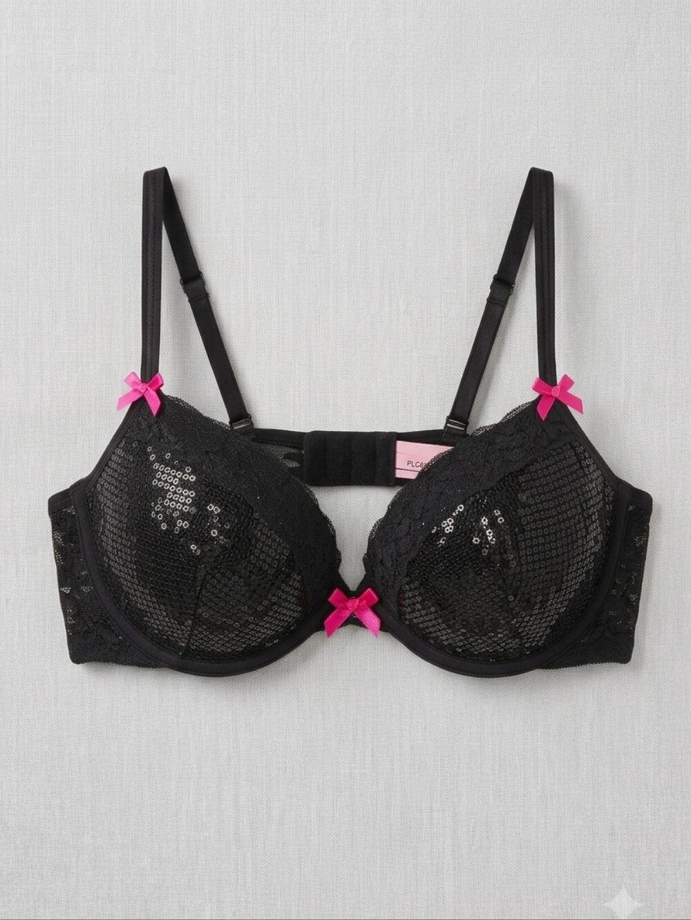 La SENZA 36B Romantic Feminine Valentine's Day Sequin Lace Perfectly Me Bra